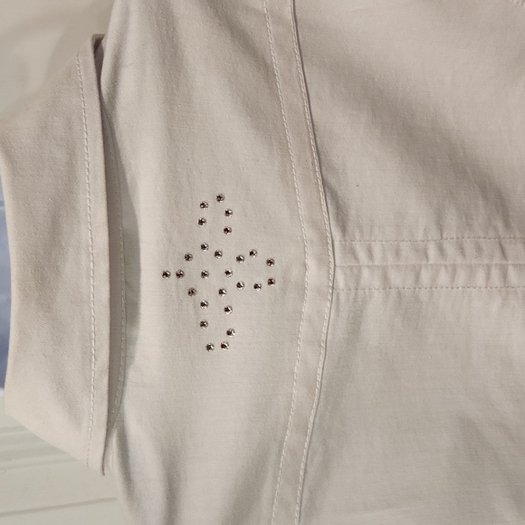 Roz & Ali White Denim Bling Jacket - Picture 2 of 6